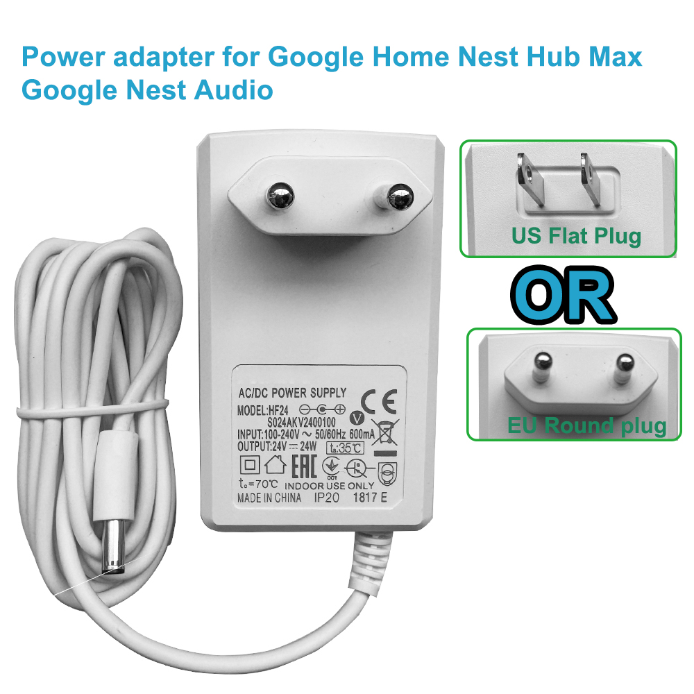 Google Speaker Nest Audio - 24V-Netzteil für Google Home Nest Hub