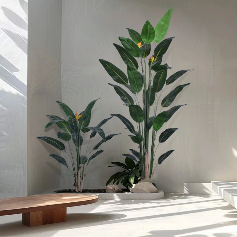 Bird Paradise Strelitzia - Realistische Große Künstliche Strelitzia-Blume Stehende Bodenpflanze