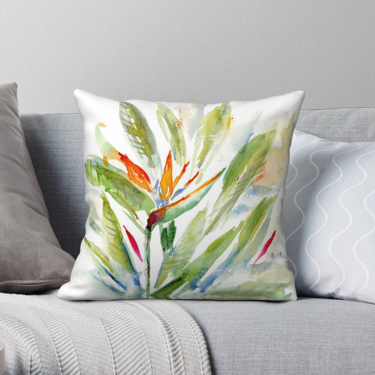 Bird Paradise Strelitzia - Bird Of Paradise Strelitzia Quadratischer Kissenbezug,